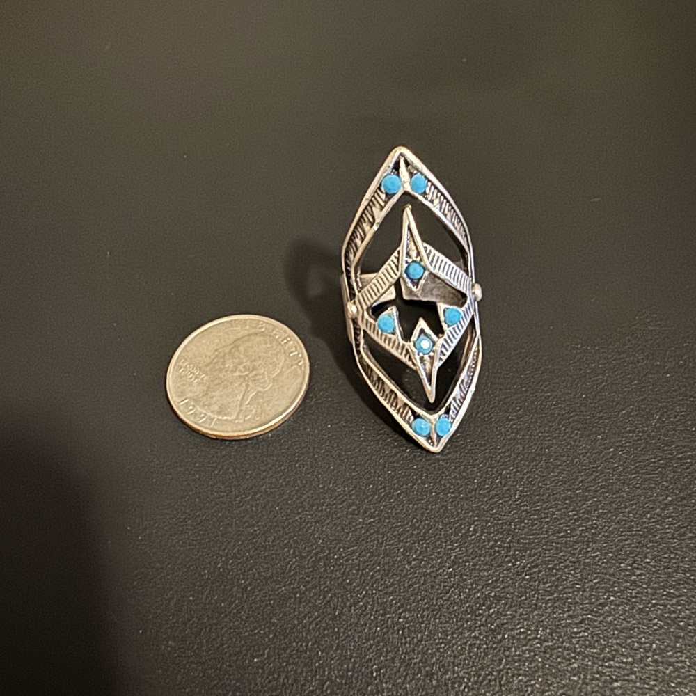 Turquoise Statement Ring - Picture 3 of 3